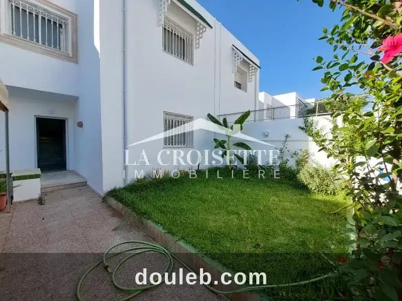 Duplex s4 meublé avec jardin à la marsa zdl0674 à Tunis