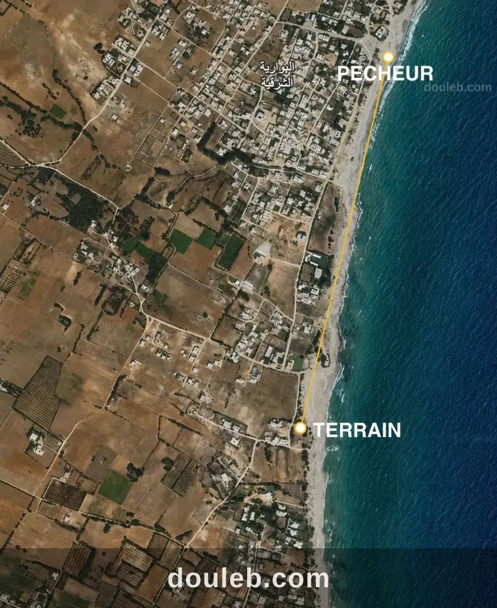 Terrain 700 m vue mer el haouaria - Miniature 3