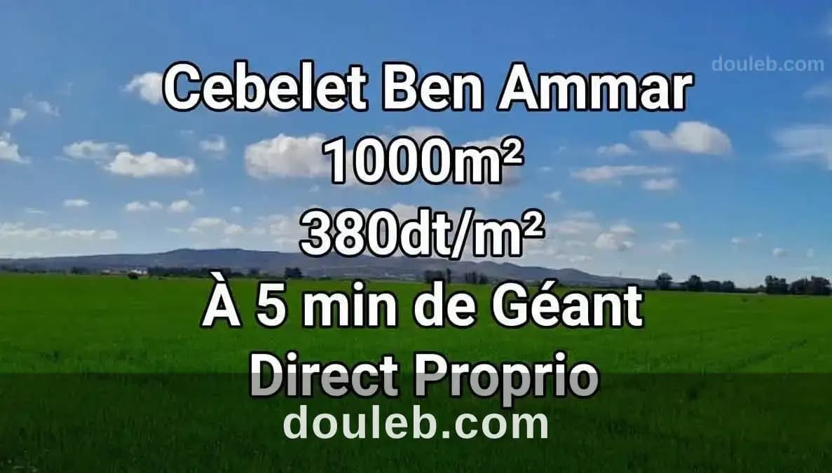 Terrains titrés tf cebelet ben ammar à Ariana