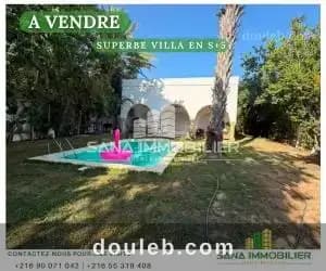 A villa s5 avec piscine ref513a à Nabeul