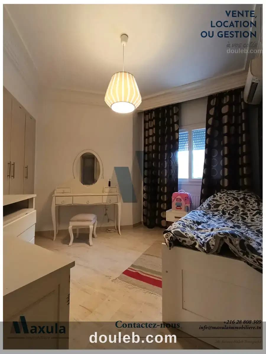 Appartement s2 richement meuble a chouchet rades - Miniature 2