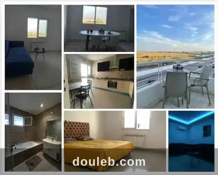 Appartement s3 meublê avec vue panoramique à Ariana