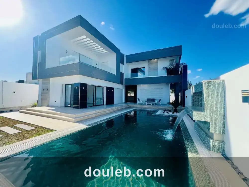 V605 villa turquoise dn à Nabeul