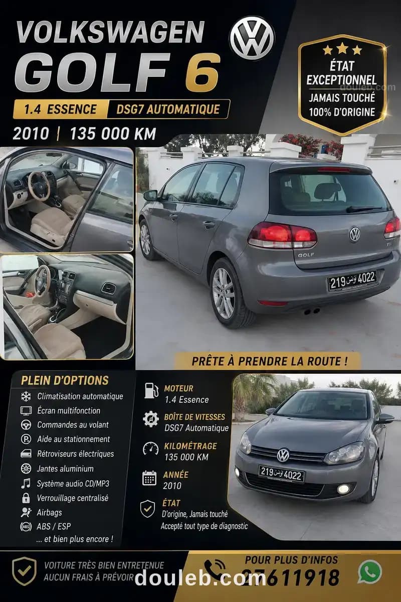 Golf 6 essence importée état impeccable - Miniature 5