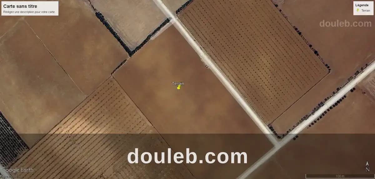Terrain agricole dans zone irriguée à Béja