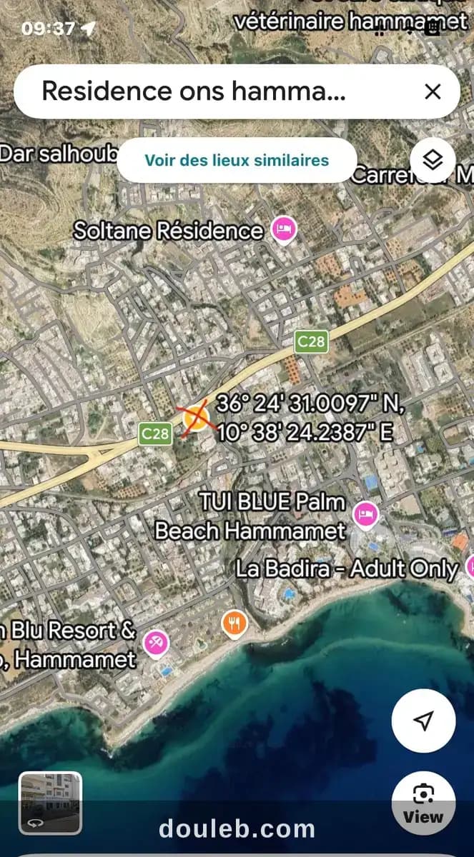 S plus 1 meublé hammamet à Nabeul