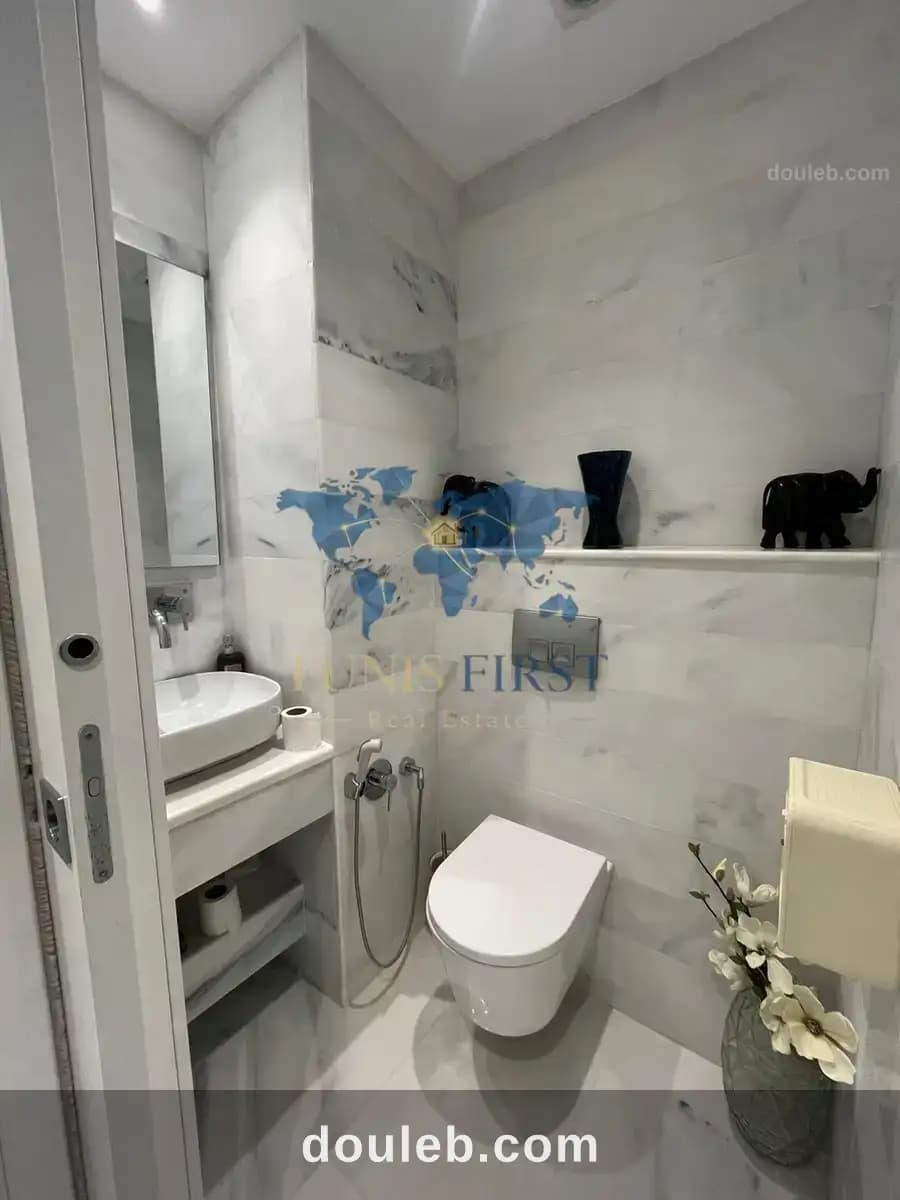 Appartement s2 avec jardins et piscine à gammarth - Miniature 5