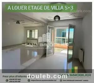A etage de villa s3 vide ref583a à Nabeul
