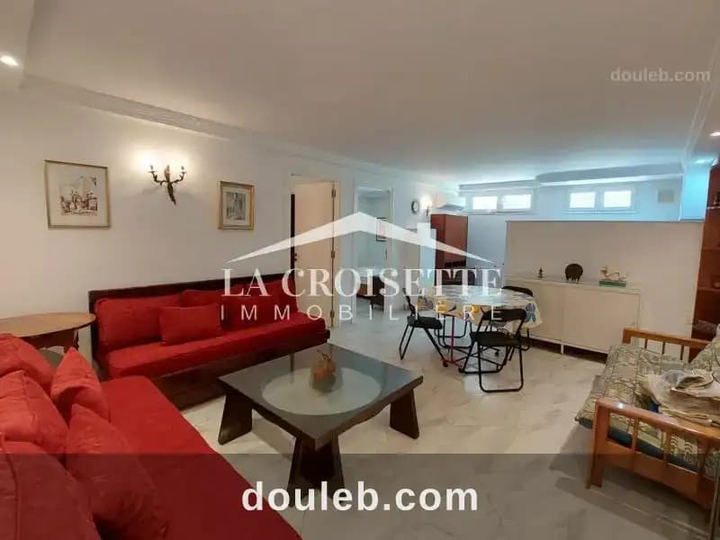 Rez de chaussée s2 meublé à la marsa mrcl0205 à Tunis