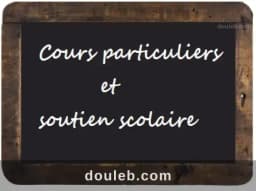 Cours particuliers toutes les matières