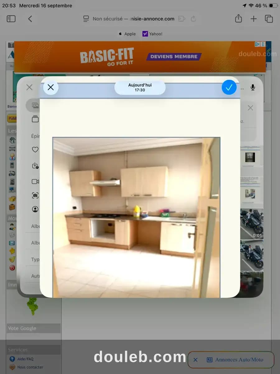 Appartement non meuble à Tunis