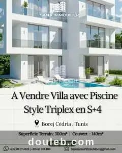 A villa triplex s4 ref595a à Ben Arous