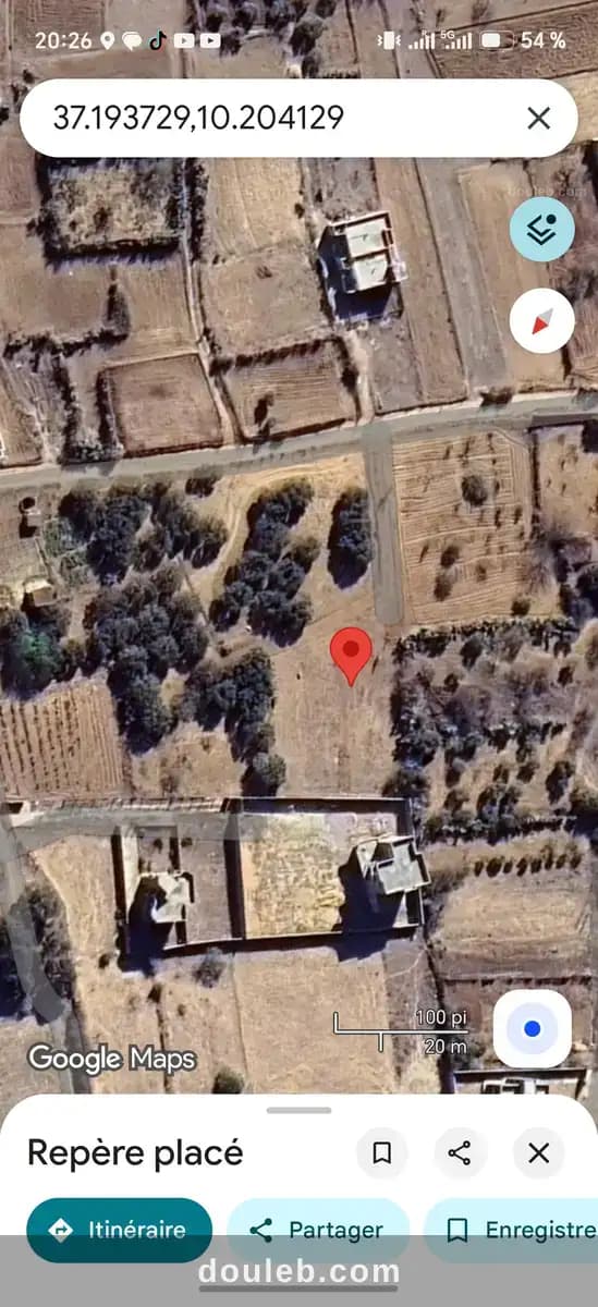 Terrain de 1300 m2 a rafraf plage - Miniature 3