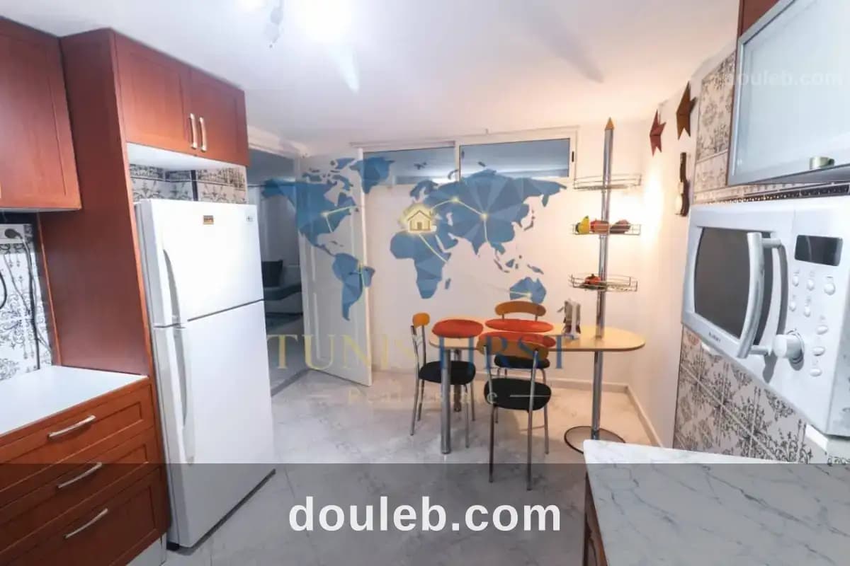 Un rdj s2 meublé pour courte durée à la marsa - Miniature 6