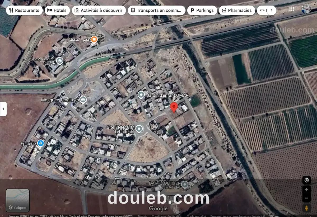Terrain tabaltech sidi ali elhattab à Manouba