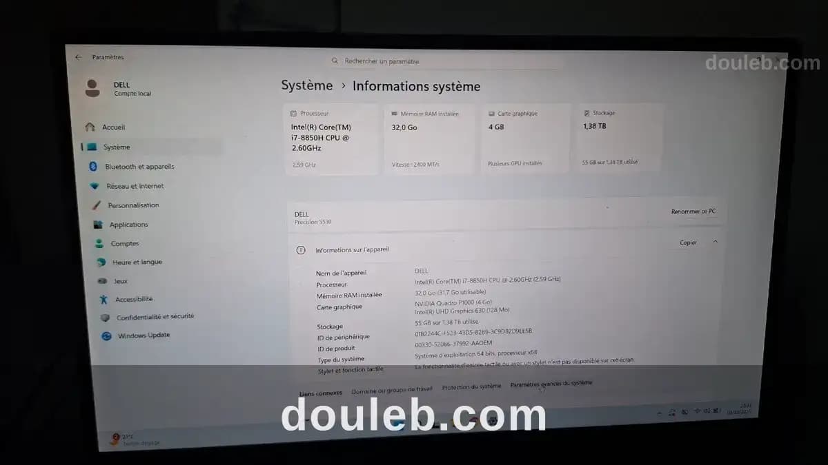 Dell precision 5530 à Tunis