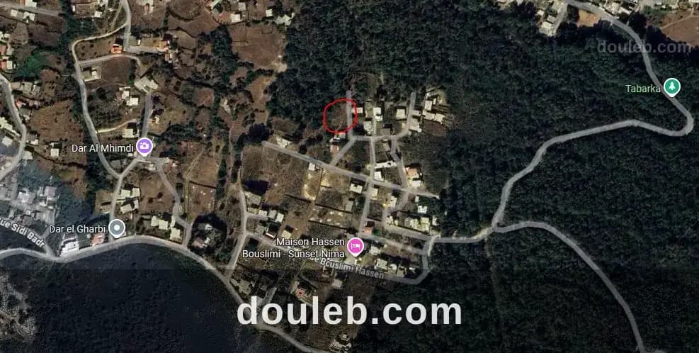 Terrain constructible de 400 m2 el hamdia tabarka à Jendouba
