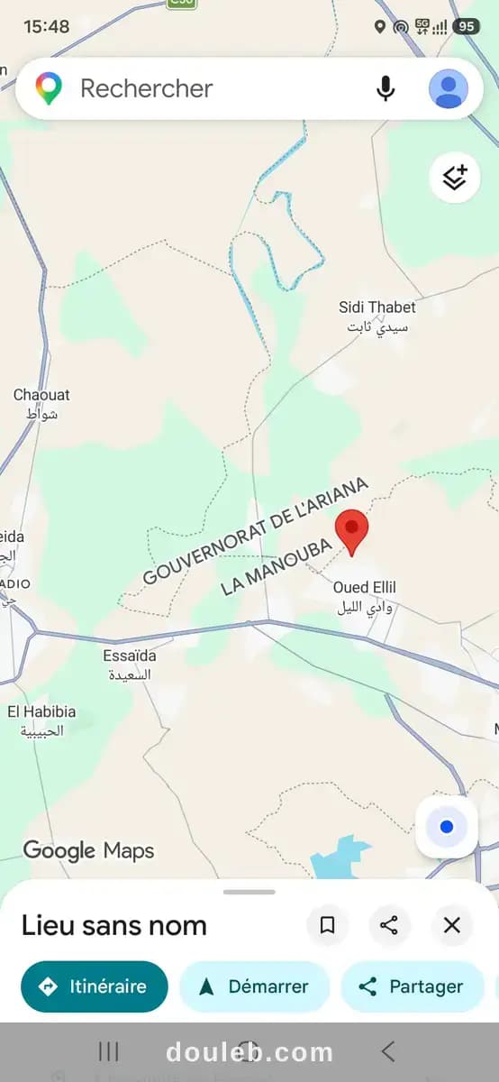 Terrain à chebbaou zone trés demandée à Manouba