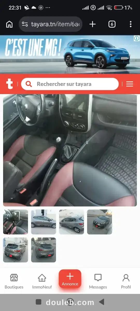 Clio 4 dynamique serie 212 à Sousse