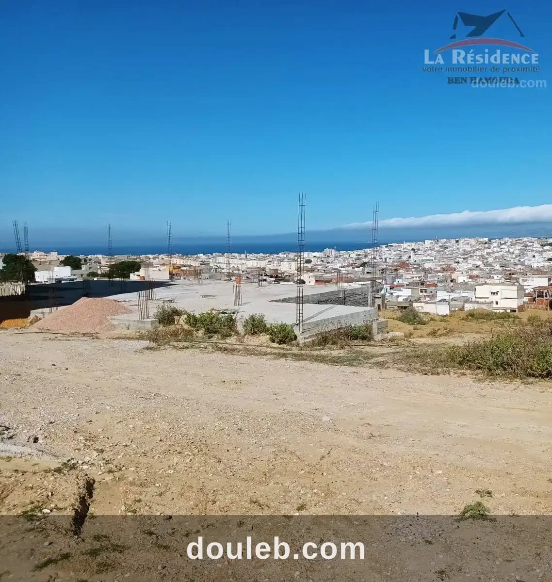 Un terrain titré à cité elwaha bizerte à Bizerte