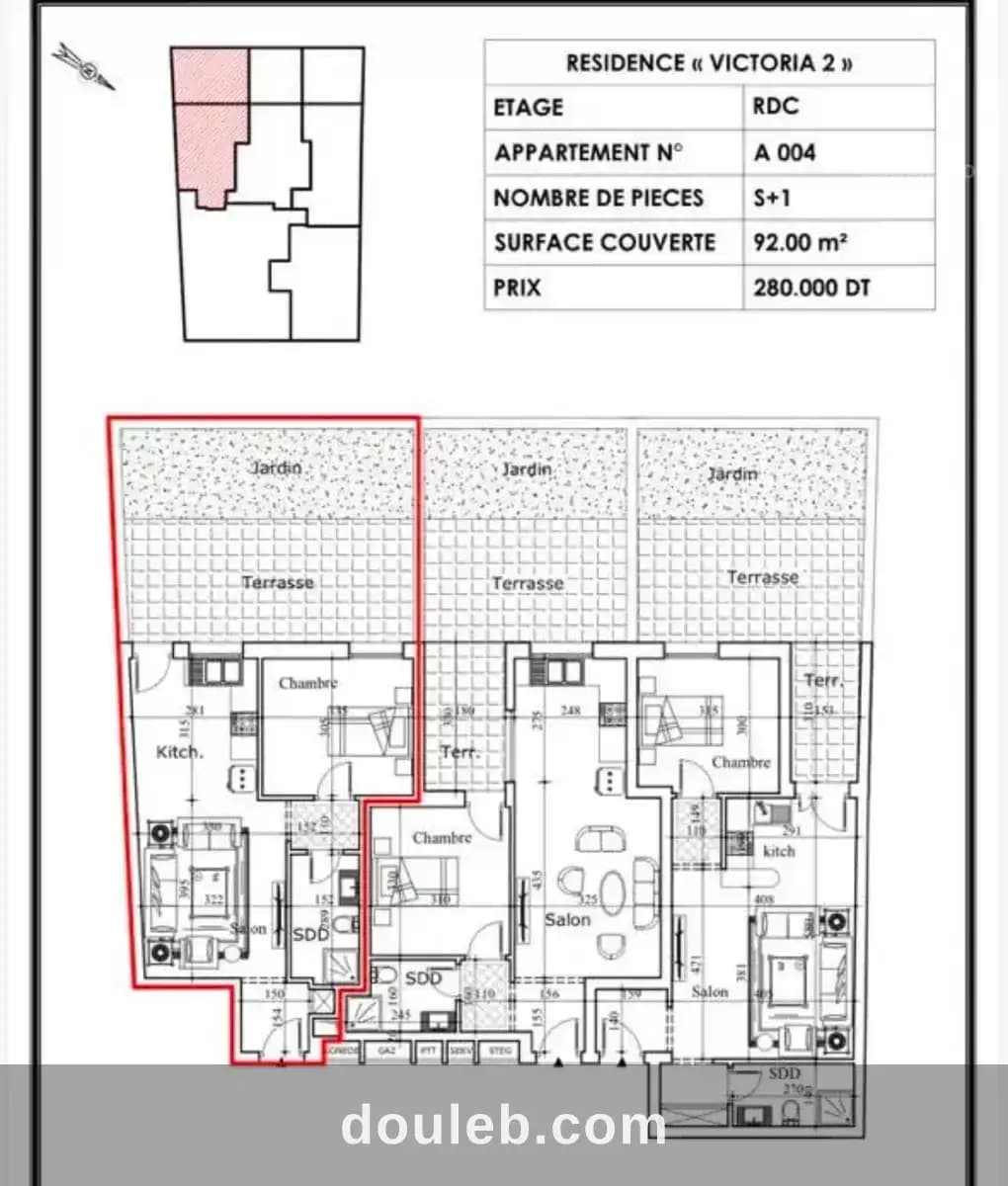 Appartement s1 et s2 neuf à khezama sousse - Miniature 5