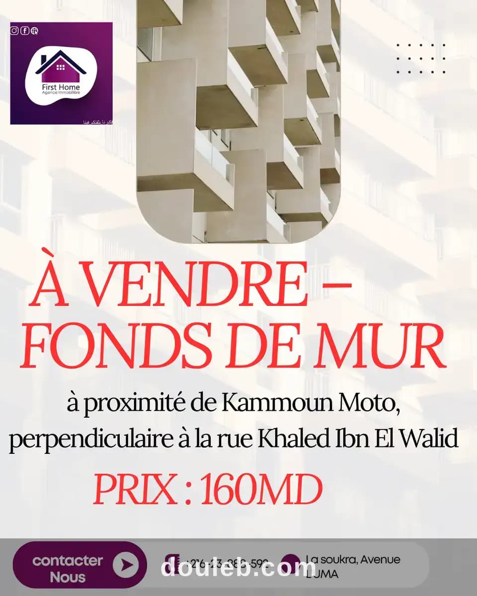 Fonds de mur à Tunis