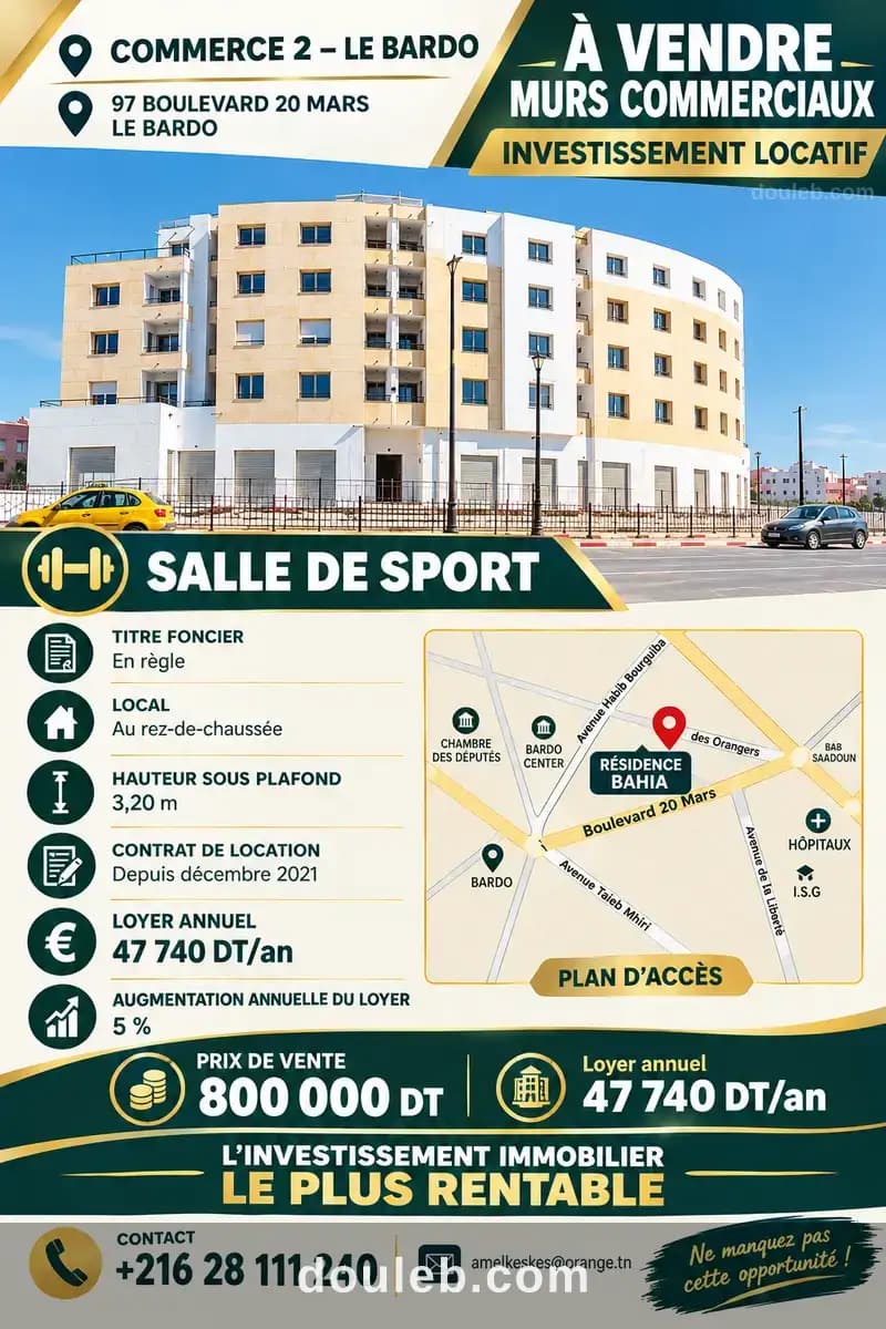 Un investissement locatif à Tunis