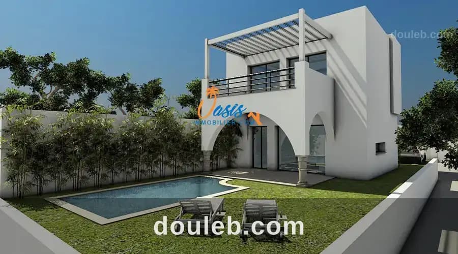 Villa neuve s3 avec piscine à hammamet - Photo 1