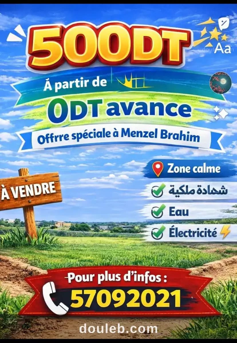 Offre 500dt manzel ibrahim - Photo 1