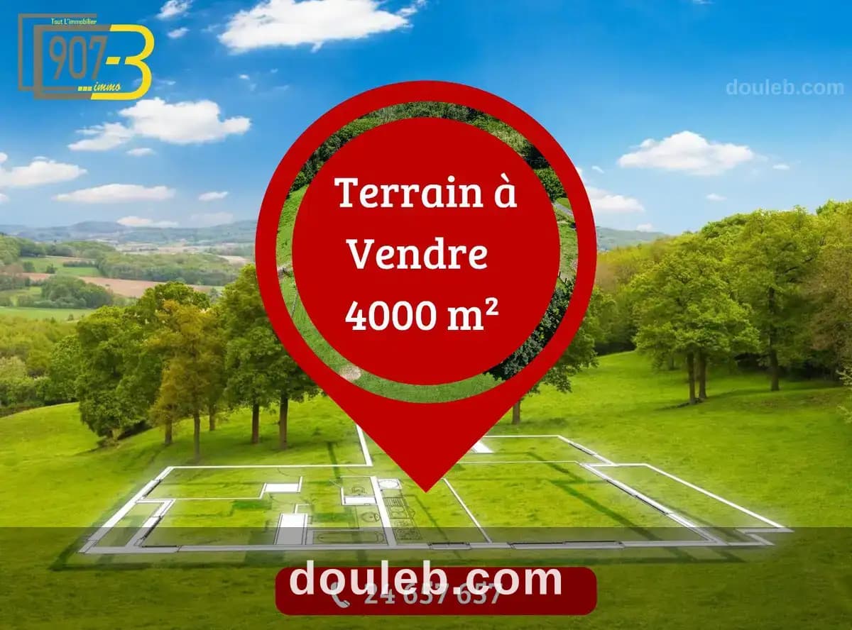 Terrain stratégique de 4 000 m2 zone davenir - Photo 1