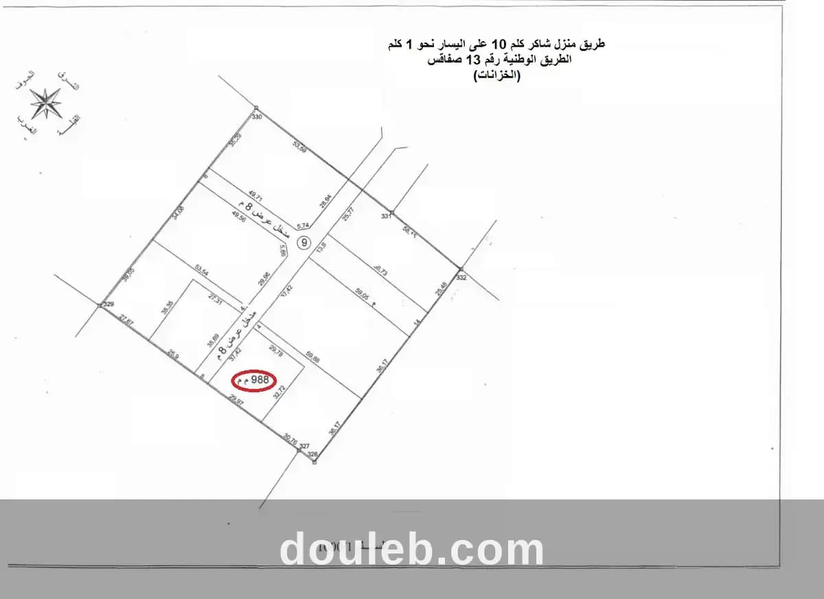 Terrain route menzel chaker km 10 sfax à Sfax