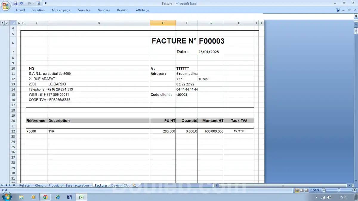 Gestion des factures - Photo 1