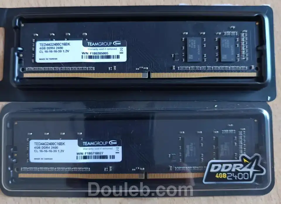 02 barettes ram 4gb ddr4 2400mhz