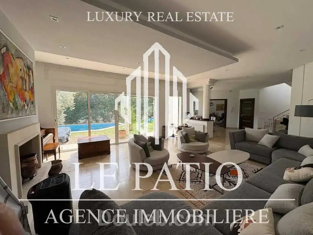 Villa s4 a ain zaghouan avec piscine et jardin - Miniature 2