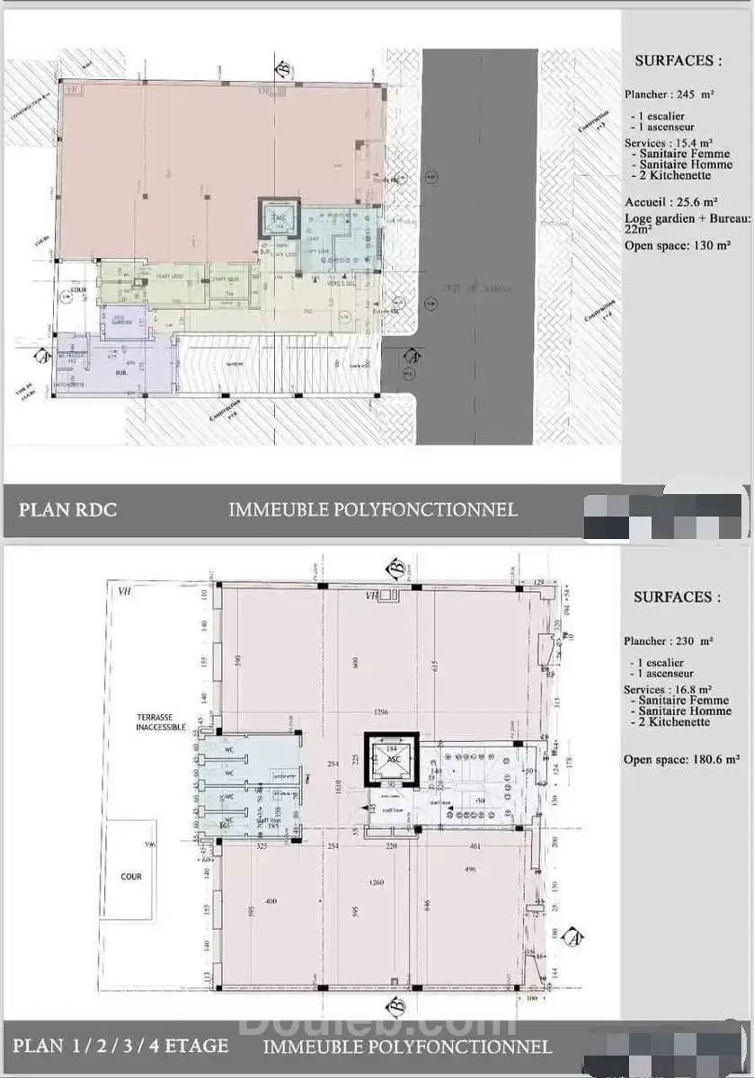 Immeuble neuf superficie 1235 m au belvédère - Miniature 3