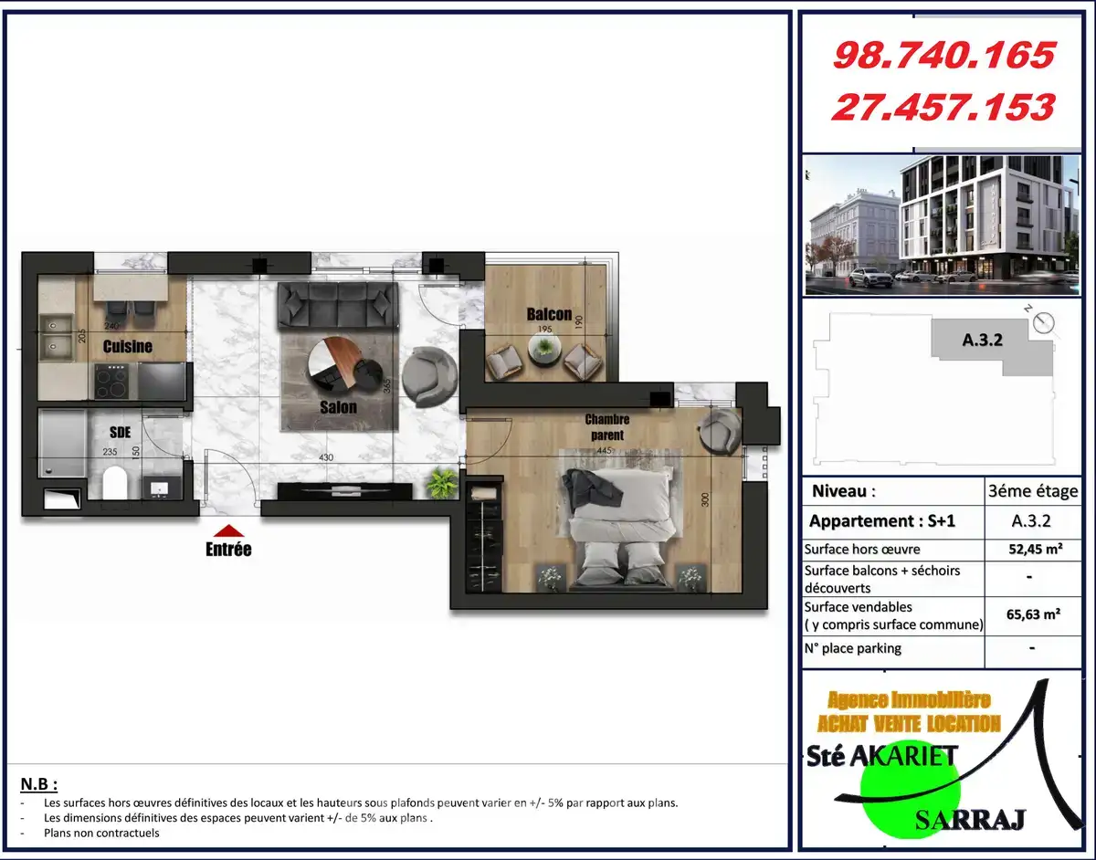 Des appartements en cours de construction à khzema - Miniature 5