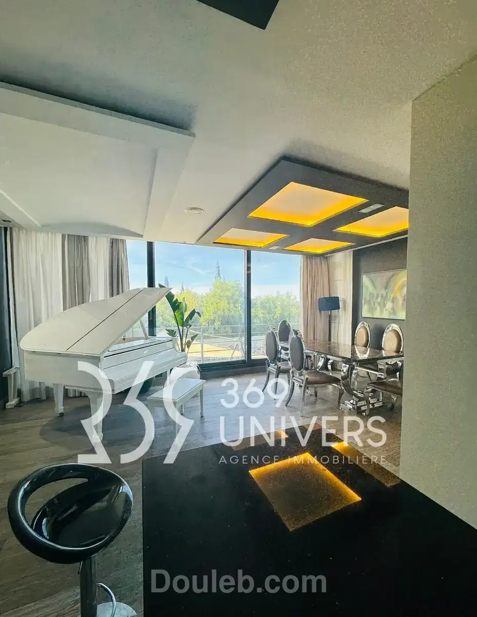 Duplex meublé avec vue sur mer à gammarth - Miniature 4