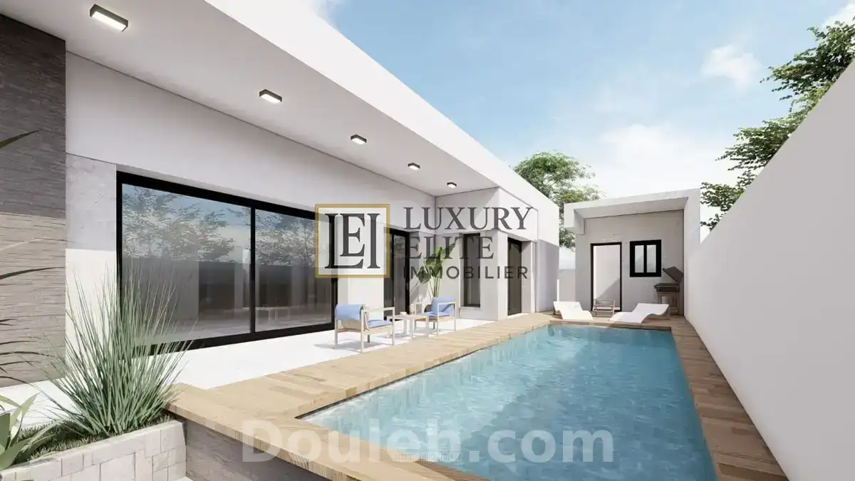 Villa inachevée avec piscine à la plage à soliman - Photo 1