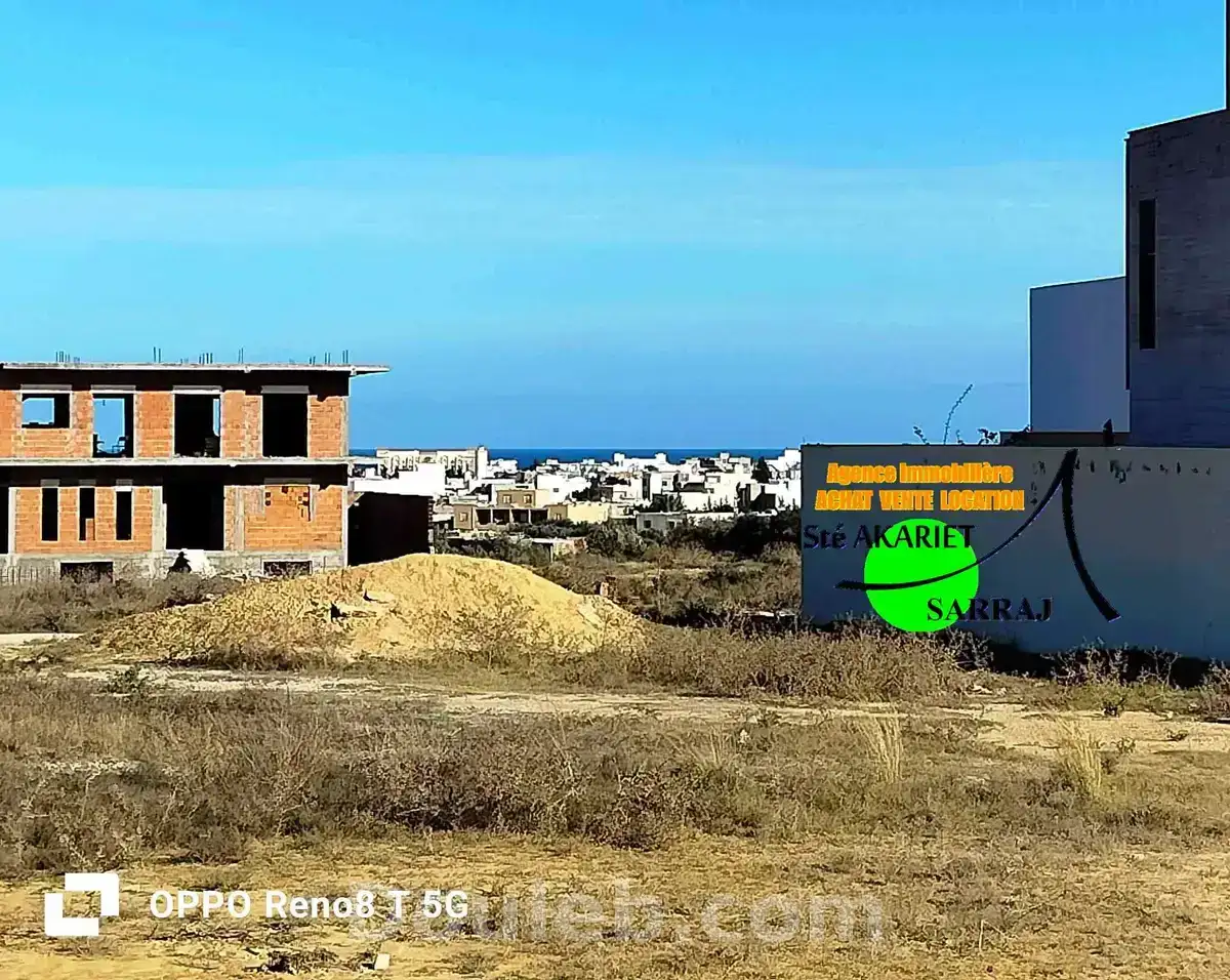 Terrain 409m vue de mer à koussour gharnata - Miniature 3