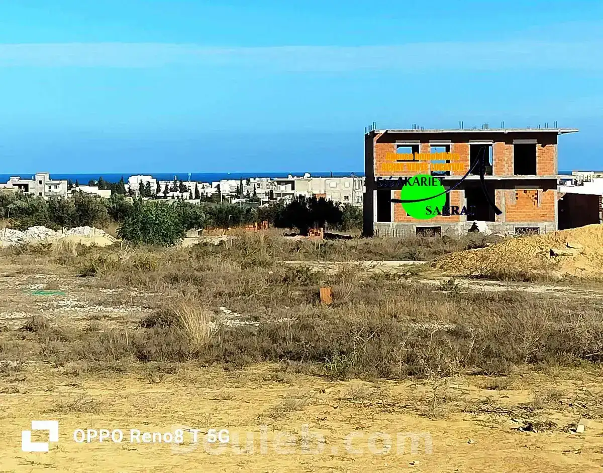 Terrain 409m vue de mer à koussour gharnata - Miniature 5