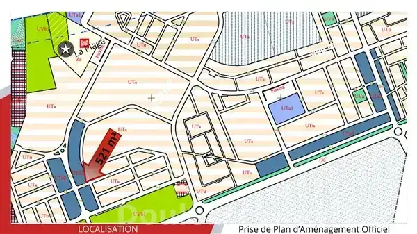 Terrain de 521 m2 de coin commercial résidentiel - Miniature 3