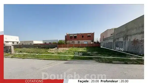 Terrain de 400m2 à 480 d le m2 - Miniature 2