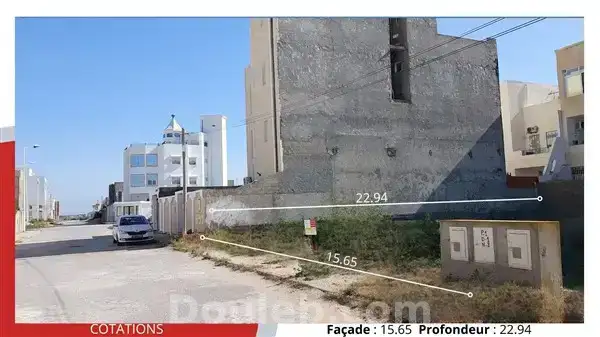 Terrain de 359 m2 à 490tnd le m2 - Miniature 2