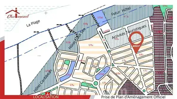 Terrain de 400m2 à 670 tnd le m2 - Miniature 3