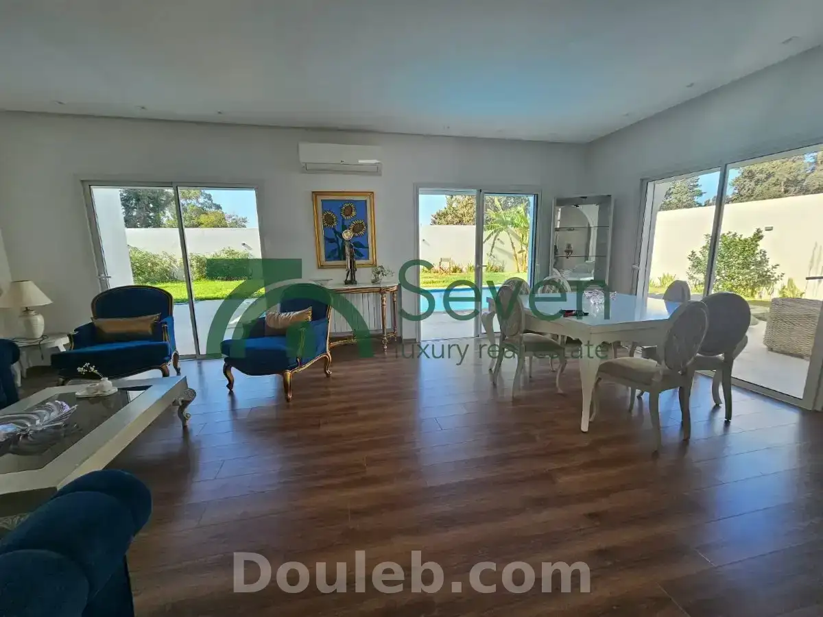 Villa meublée avec piscine à la soukra ref 21a - Miniature 3