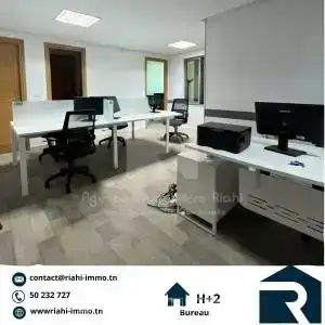 bureau a2 situ khzema est ref891a - Miniature 2