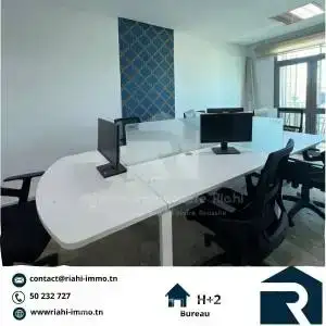 bureau a2 situ khzema est ref891a - Miniature 5