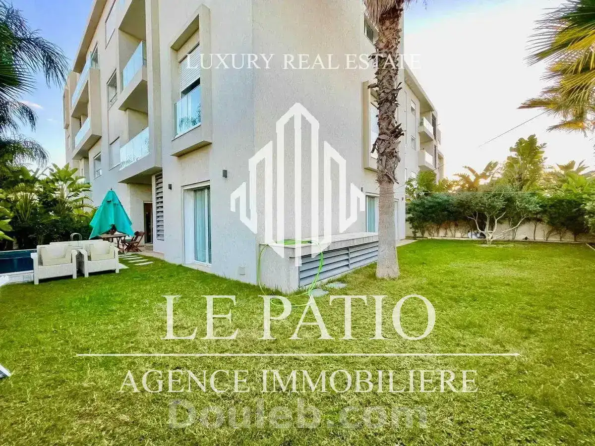 Appartement s3 avec piscine et jardin à la marsa - Miniature 2