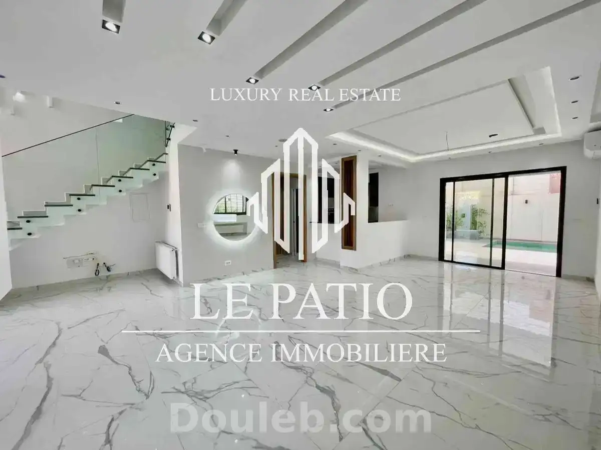 Villa jumelee neuve s3 à la soukra - Miniature 2