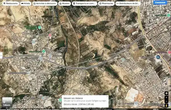 Terrain clôturé 325m deux façades à kalaa seghira - Miniature 2